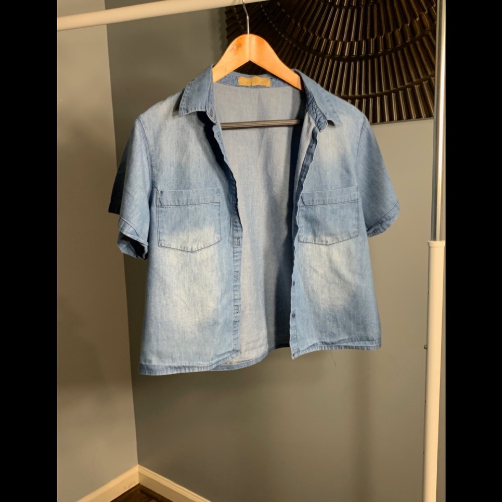 Denim Short Sleeve Shirt